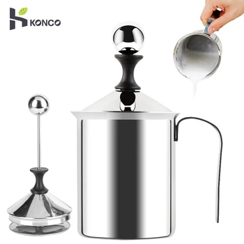 

Konco Handheld Milk Frother Portable and Powerful Foam Maker for Make Cappuccinos, Lattes, Bulletproof and Keto Coffee Handhel