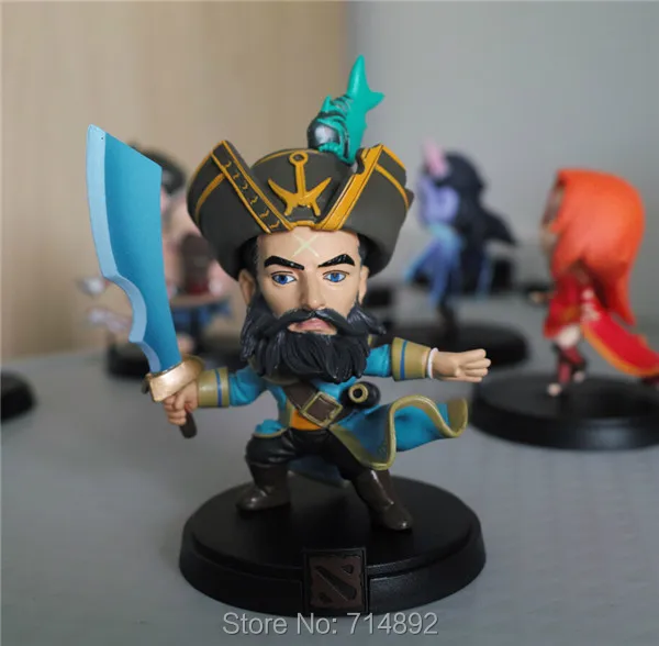 

DOTA 2 Kunkka toy Dota2 heroes COCO PVC Q version figure 4" free shipping
