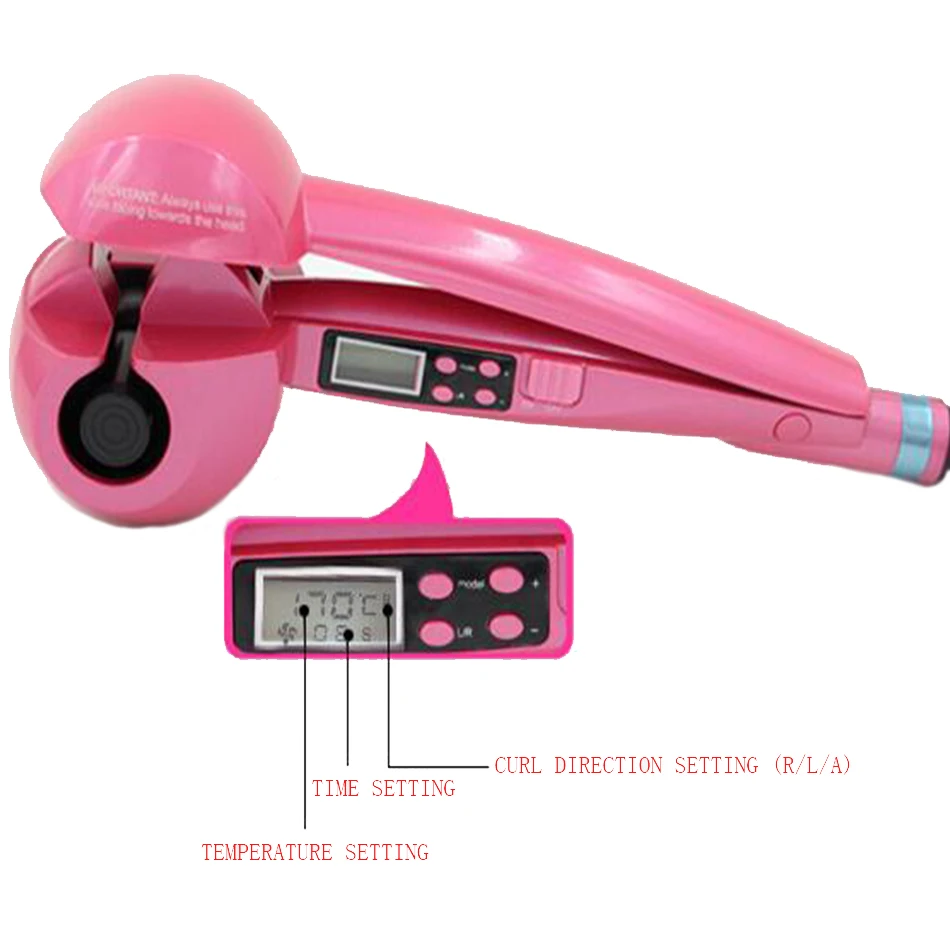 

LCD Digital Titanium Automatic Curls Magic Hair Curler Professional Fast Ceramic Wave Hair Styling Tools Hair Volume Free Shippi