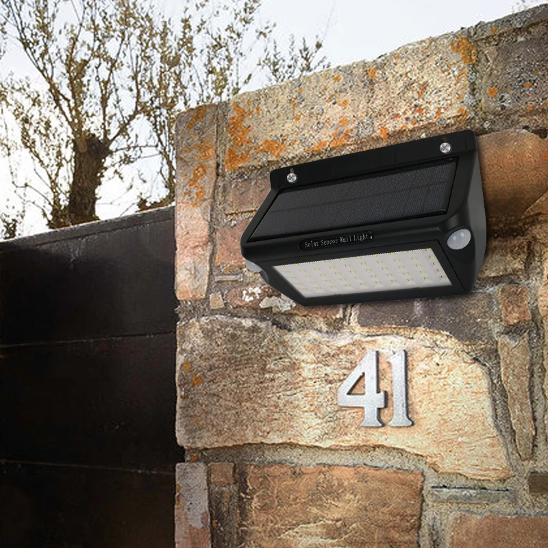 

HOLLKY solar Power Lights 50LEDs Foldable Lamp Pir Motion Sensor Outdoor Solar Floodlight Panel Street Light Garden Luminaria