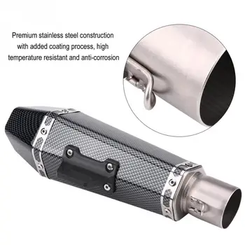 

51mm Chrome Exhaust Tail Muffler stainless steel Motorcycle Exhaust Escape Muffler Pipe with DB Killer for Honda Yamaha Kawasaki