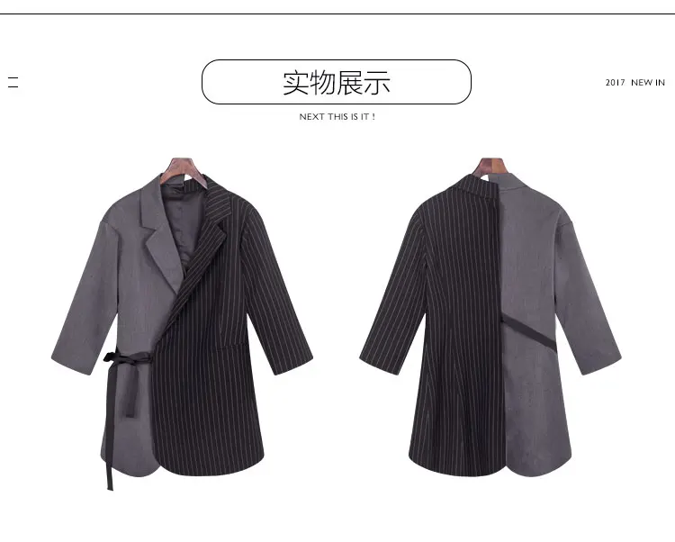 2019 Новый Бросился Весна маленький костюм женский пальто Корейская версия средней длины тонкий семь точек рукав блузка Женский блейзер