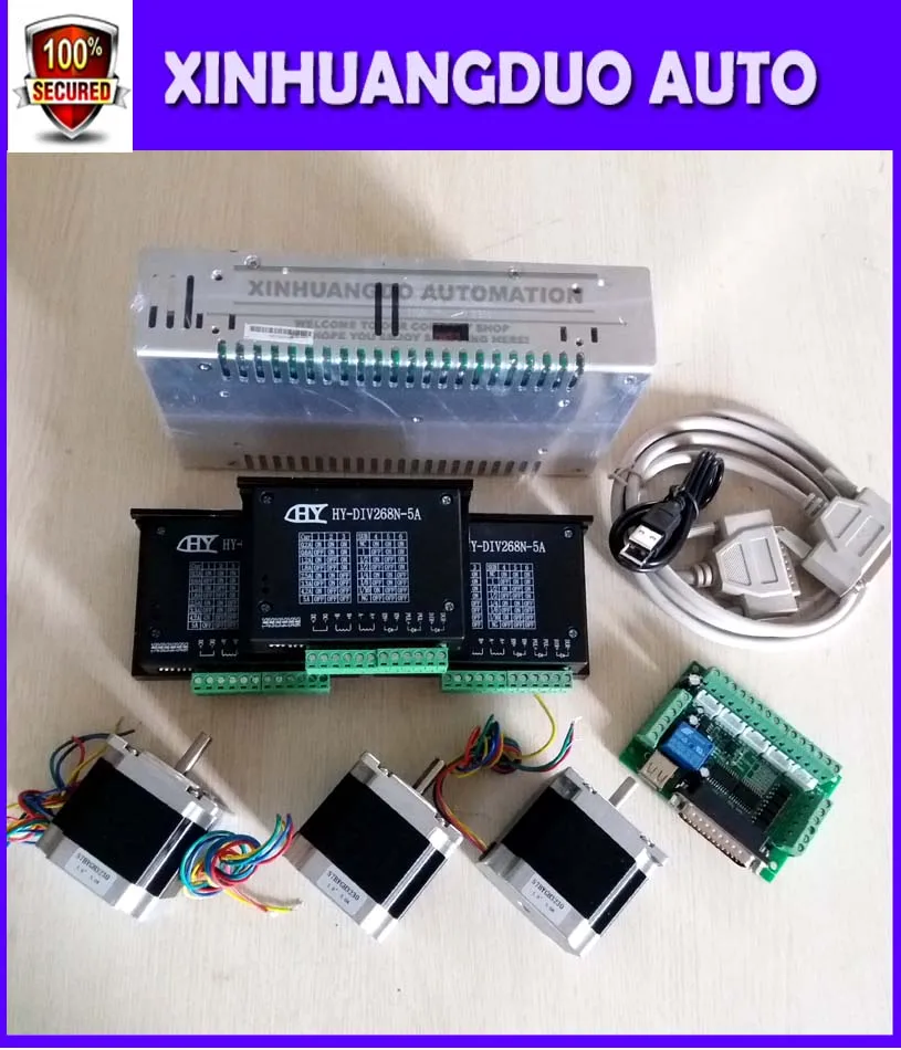 Комплект 3 осевых фрезерных станков с ЧПУ шт. 1AxisTB6600 Драйвер + одна интерфейсная