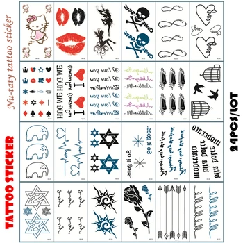 

Nu-TATY Cross star Flash Tattoo Hand Sticker 10.5*6cm Small Waterproof Henna Beauty Temporary Body Tattoo Sticker