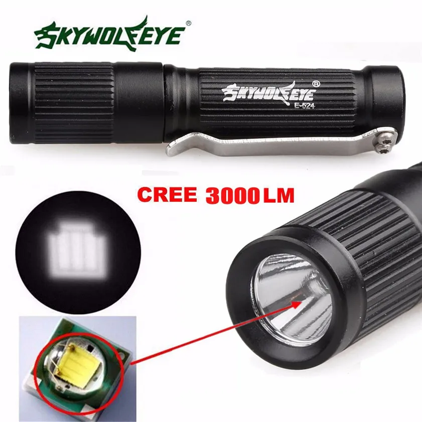 Супер 3000лм CREE XM-L Q5 светодиодный светильник 3 режима фонарь супер яркий светильник Прямая поставка
