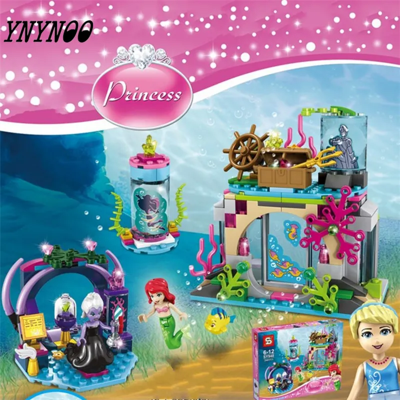 

(YNYNOO) 25010 249pcs Ariel And Magic Spell Girl Princess Series Model Building Blocks Gifts Toys Compatible Christmas gift