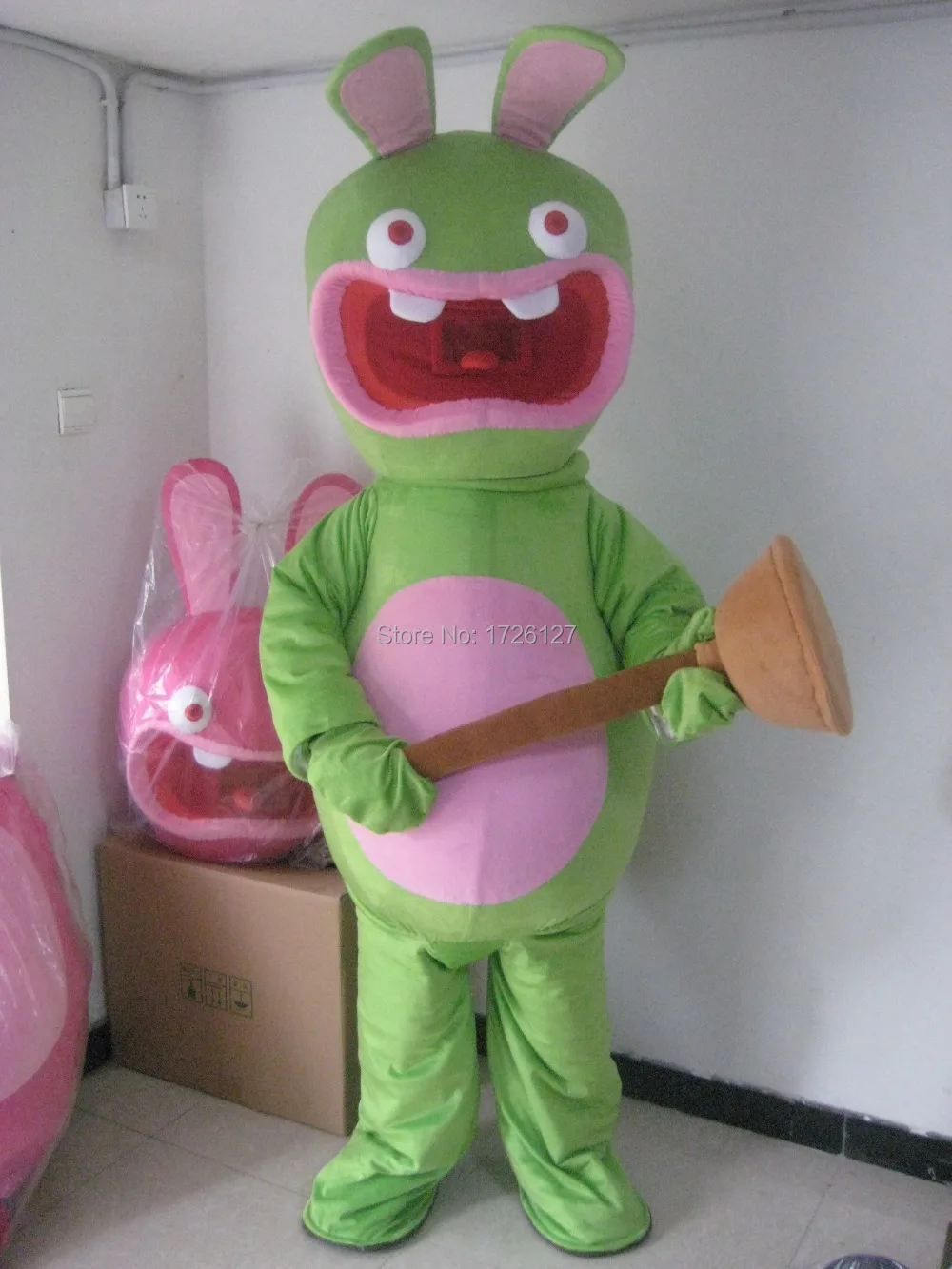 

mascot Green Rabbit Mascot Costume Adult Fancy Dress For Christmas Halloween Carnival Party