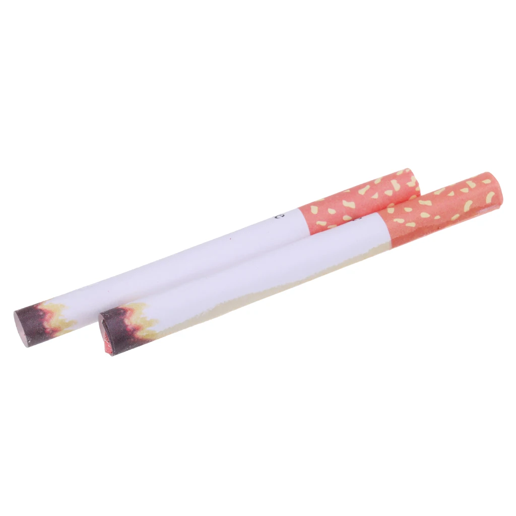2 Pieces Funny Fake Puff Cigarettes Party Smoke Effect Lit Prop Trick Prank Gag Gift