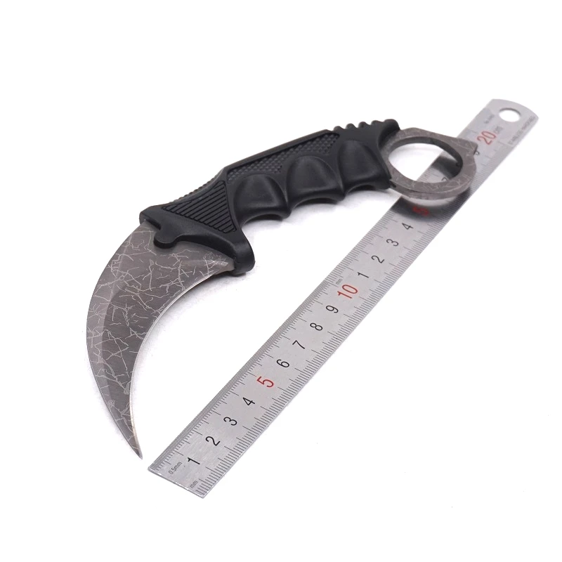 Cs go Karambit нож с фиксированным лезвием нож для охоты и кемпинга на открытом воздухе Карманный выживания тактический EDC инструмент счетчик удара csgo коготь ножи