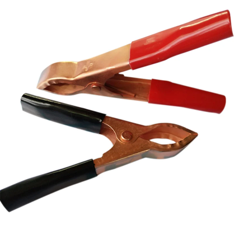 

2 Pcs 30A 70mm Crocodile Car Caravan Van Battery Test Lead Clips Alligator Clips Tools VS998