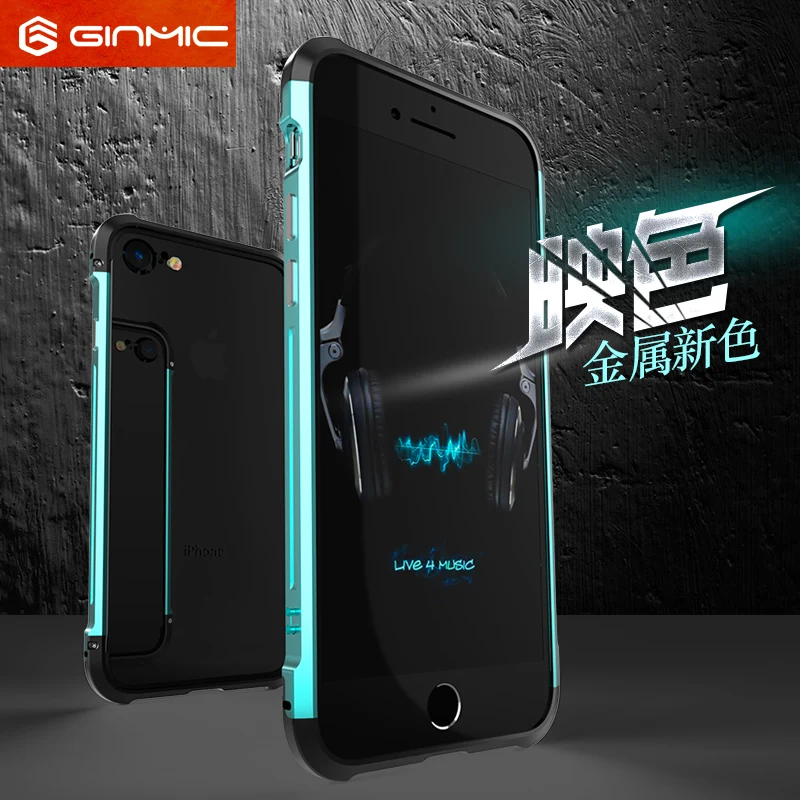bilder für Ginmic Aviation Aluminiumstoßdämpfer Für IPhone 7 4,7 "case prismatische form rahmen metallknopf-abdeckung für iphone7 plus mit werkzeug kits bilder für Ginmic Aviation Aluminiumstoßdämpfer Für IPhone 7 4,7 "case prismatische form rahmen metallknopf-abdeckung für iphone7 plus mit werkzeug kits