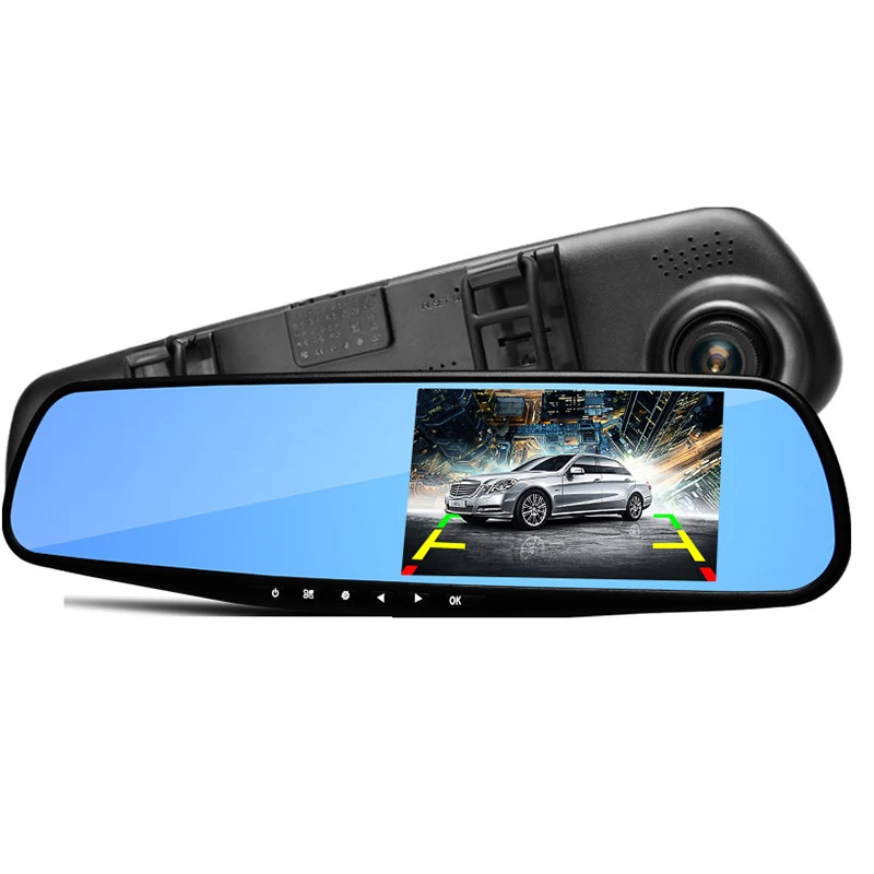 3 в 1 DVR+ Камера+ Сенсор 1080 P HD 4." ЖК-дисплей экран Зеркало заднего вида автомобиля Камера DVR Регистраторы 500 Мега Пиксели+ парковка Сенсор S Камера