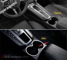 

Lapetus Front Console Water Cup Holder Frame Cover Trim ABS Accessories Interior Fit For Choice For Porsche Macan 2014 - 2017