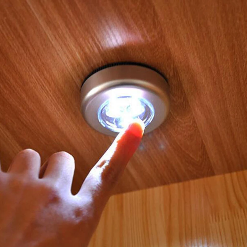 

1pc Wholesale Luminaire powered Touch Control led lamp Ceiling light Closets Cabinets night light led energy saving car lamp