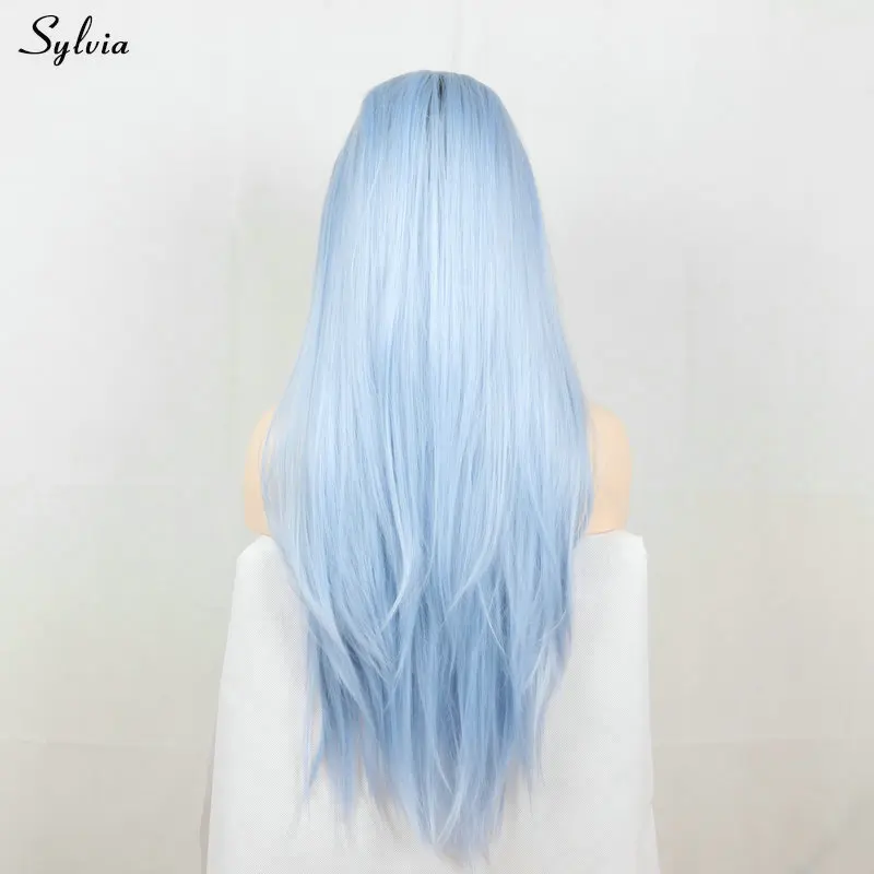 Sylvia Natural Hairline Silky Straight Hair Handmade Synthetic