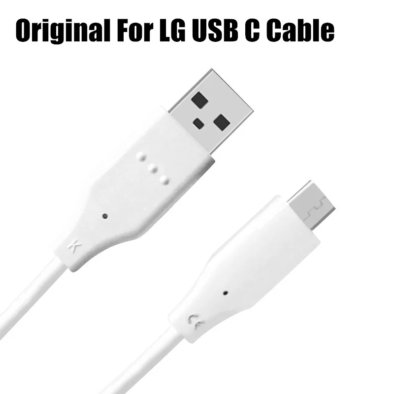 

Original 100cm white quick charge Usb Type C Cable For LG g6 Fast Charger Cable For LG G7 thinq G5 q6 v10 v20 v30 v35 phone
