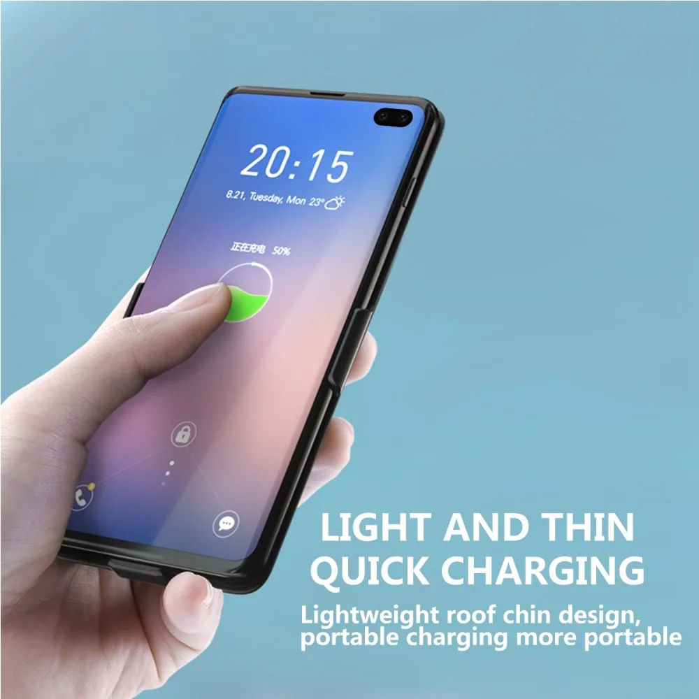 

7000mah Battery Charger Case For Samsung Galaxy S10 External Slim Backup Power Bank Charger Cover For Samsung S10