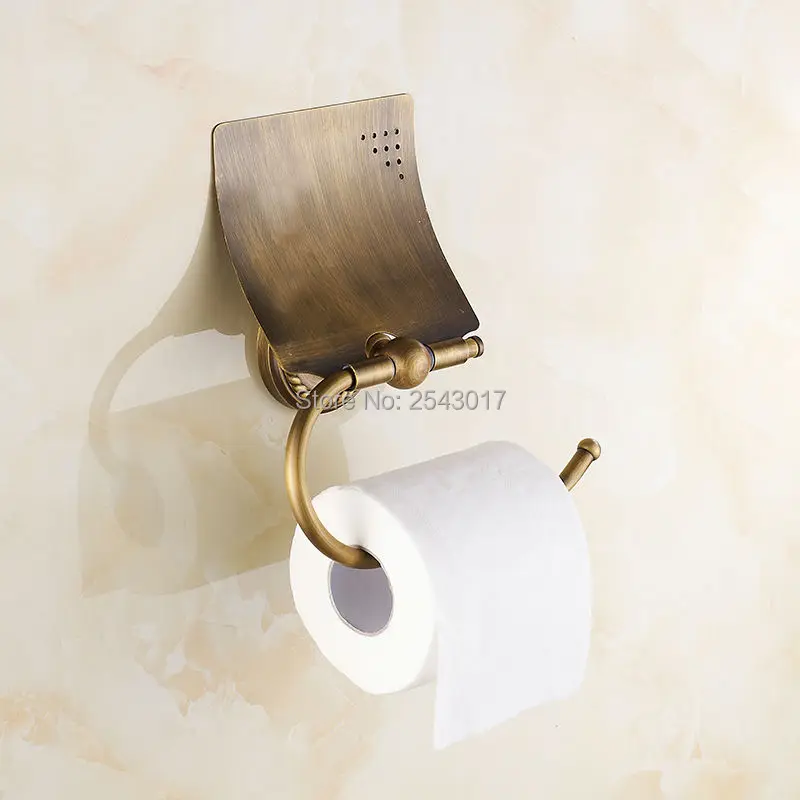 Античная медь латунь держатель для салфеток аксессуары для ванной комнаты настенный водонепроницаемый держатель для туалетной бумаги коробки для салфеток ZR2300