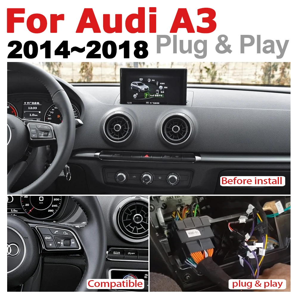 TBBCTEE MMi 2G 3g для Audi A3 8V автомобиля Android gps Navi плеер с сенсорным экраном, Hi-Fi, Wi-Fi, BT