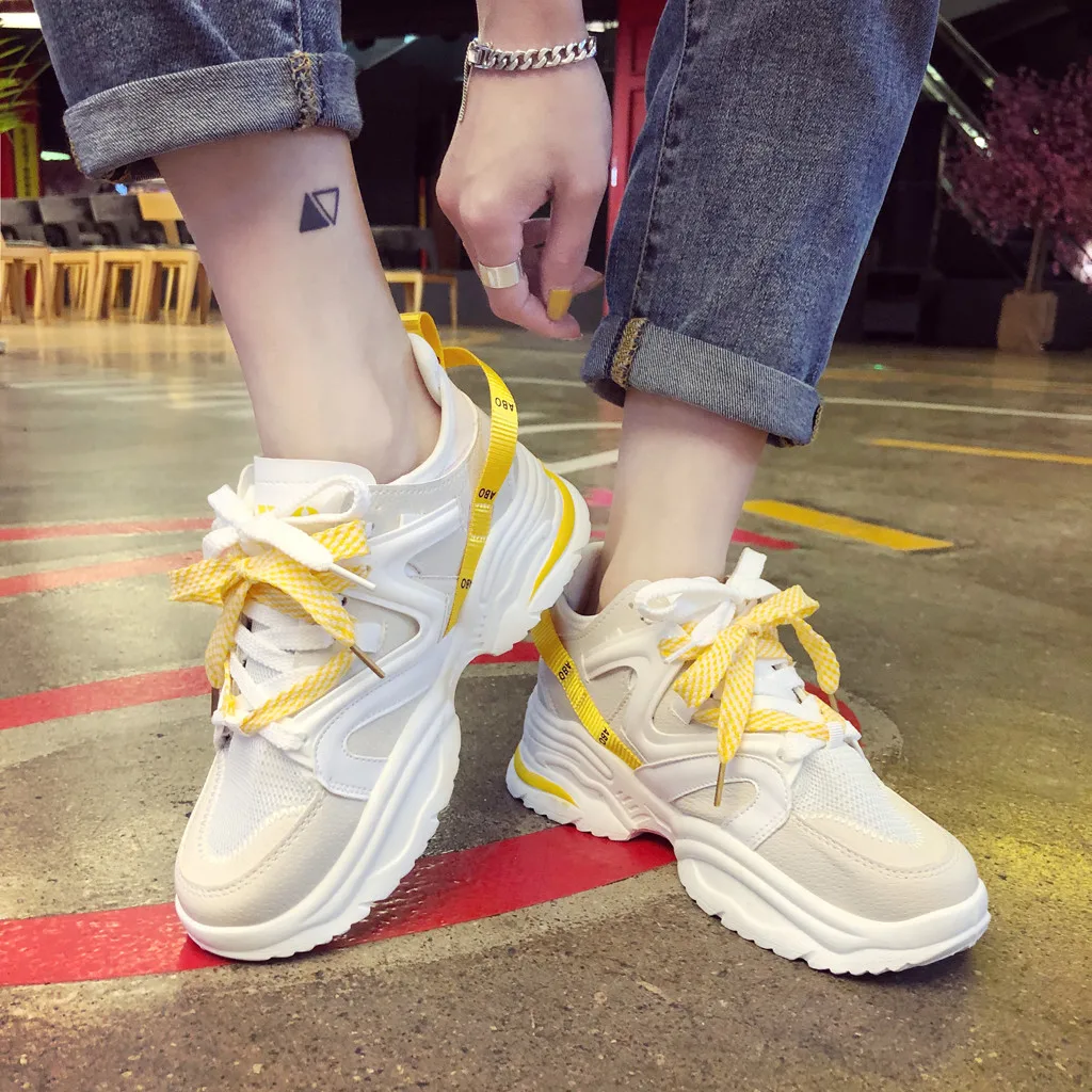 

women shoes flat Mesh Breathable Reflective Soles Outdoor Sneakers shoes Wild Casual Shoes zapatillas mujer deportiva #XP30