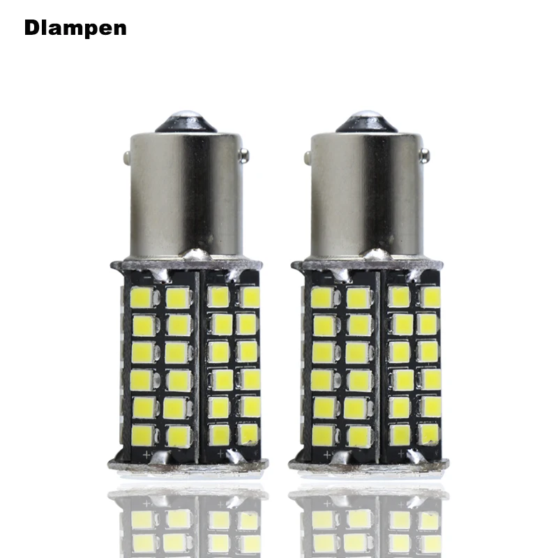

1 piece auto led light P21W BA15S 1156 super 4W Dc 12 volt car Turn Signal Reverse Brake Lights 12V 2835 white Automobiles Lamp