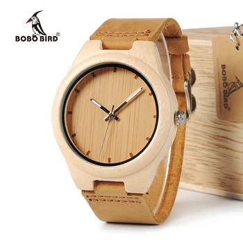 

BOBO BIRD WF10 New Maple Wood Watch Pine Wooden Top Brand Luxury Quartz Watches for Men With Gift Box relojes mujer OEM