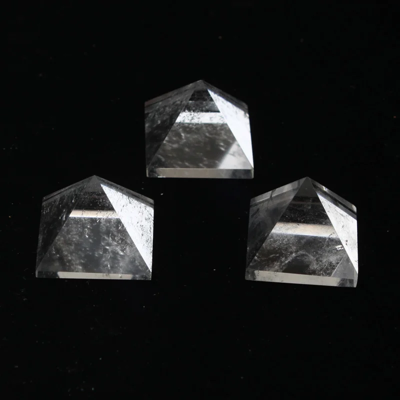 1pc Natural white clear Quartz crystal pyramid healing fengshui crystals miner | Дом и сад