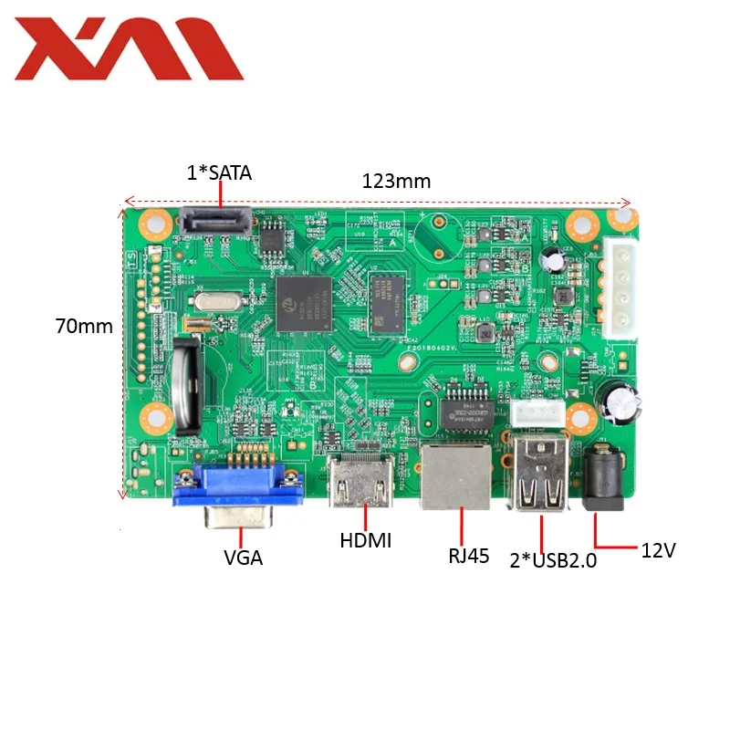  XM 5.0MP 16 Ch NVR H.265 Network Video Recorder 16Channel 1080P NVRHDMI OutputNVR BOARDSupport Onvi