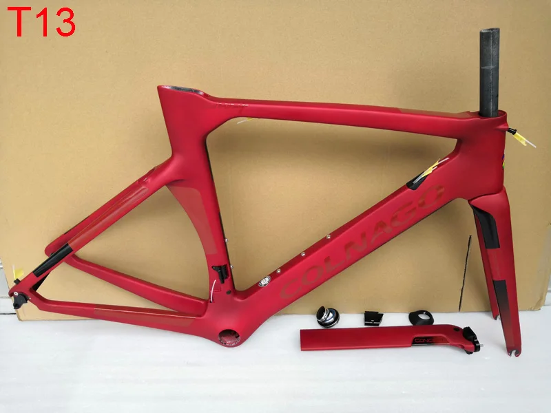 Best Black red T09 Carbon Frame Colnago Concept Frame bike carbon road frameset BB386 XXS/XS/S/M/L/XL more 8 colors available 10