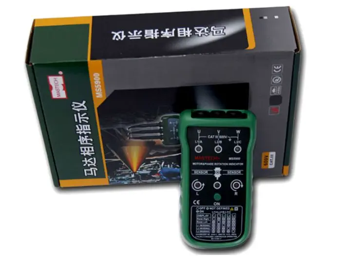 MASTECH MS5900 трехфазный индикатор последовательной фазы двигателя вращения Фаза