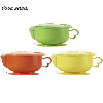 

Baby Plate Cartoon Stainless Steel Kids Sucker Feeding Bowl Food Warm Plate Filling Water Dish Bowl
