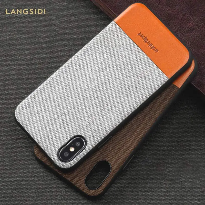 

canvas personality phone case for iphone 6plus case X XS XS MAX XR 6 7 8 8plus Magnetic protective cover Shockproof back cover