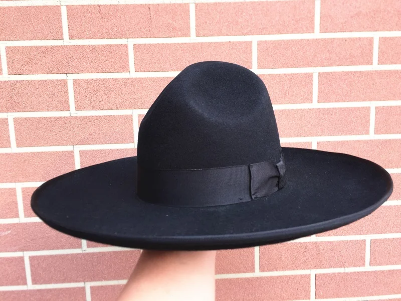 Black Israel Jewish Hat Jews Wool 