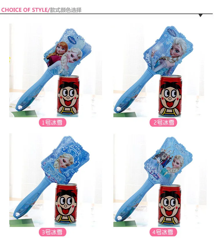 Disney Frozen 2Style 2018 Kids Comb 3D Princess Cute Hair Brushes Hair Care Baby Girl Mermaid Hair Care Hair Comb Gifts