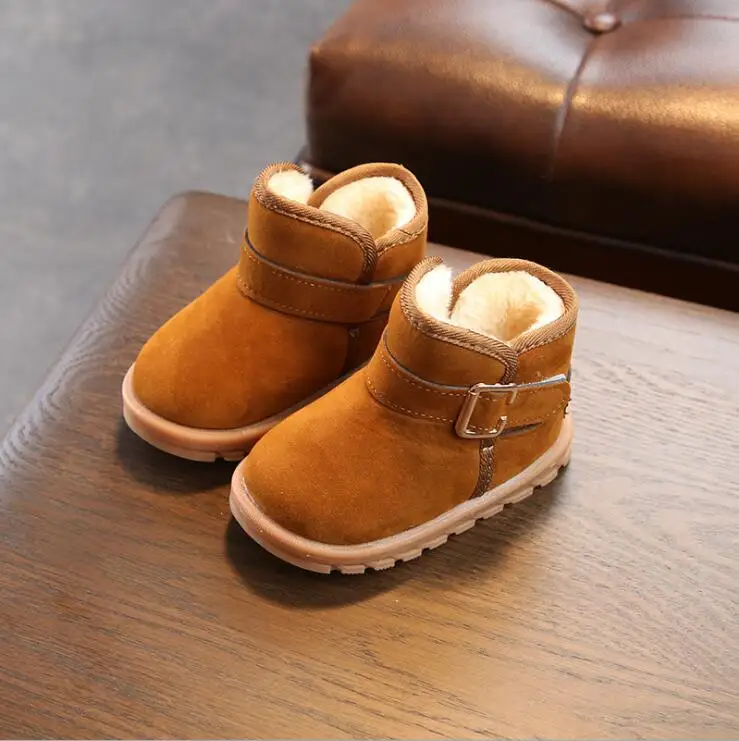 

New Fashion Warm Children Boots Cute Girls Snow Boot Boys Girls Warm Shoes Kids Rubber Non-slip Boots Shoes