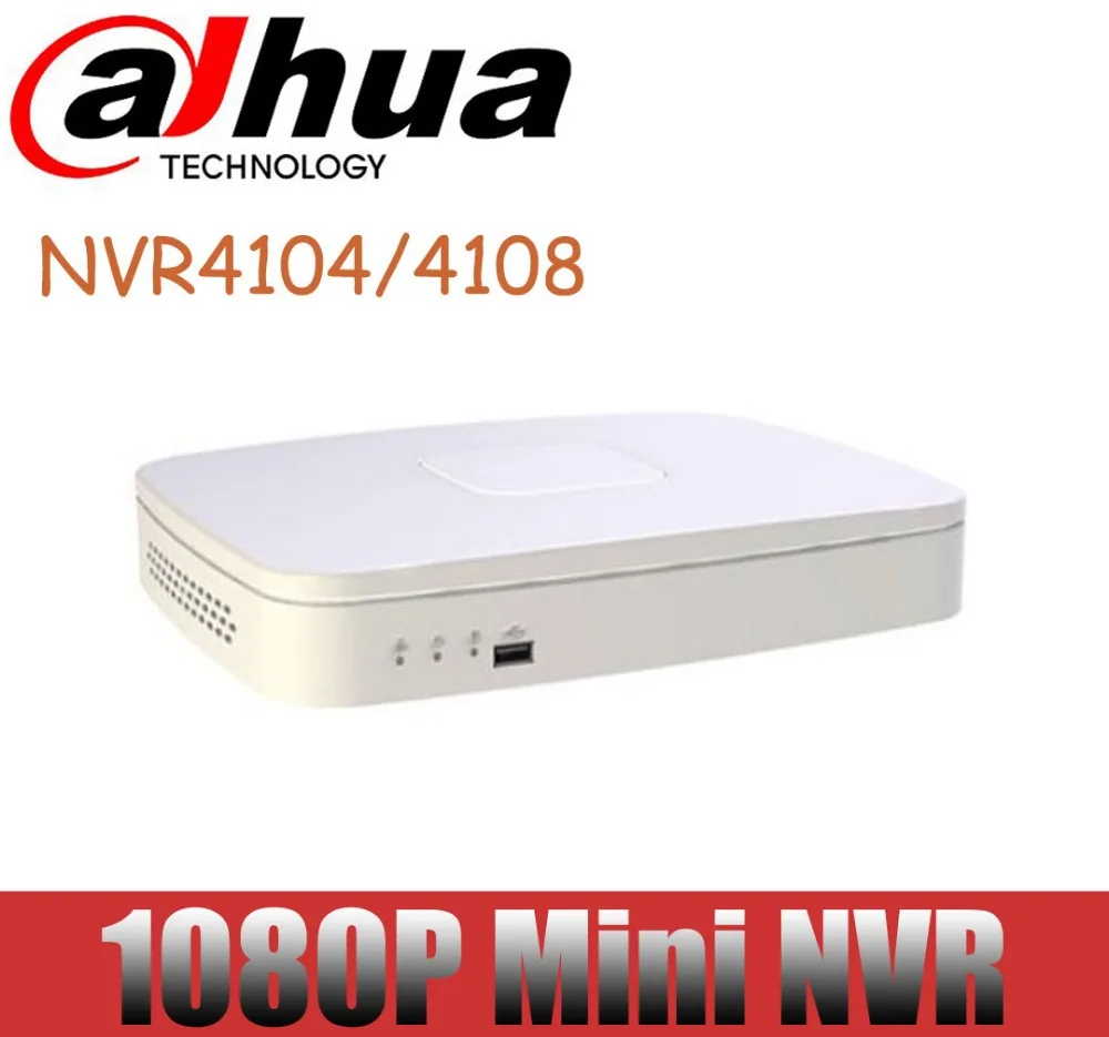 DAHUA Onvif NVR4104 NVR4108 Smart 1U Mini NVR H.264 Network NVR protocol 4ch/8ch 1080P network video recorder Free Shipping