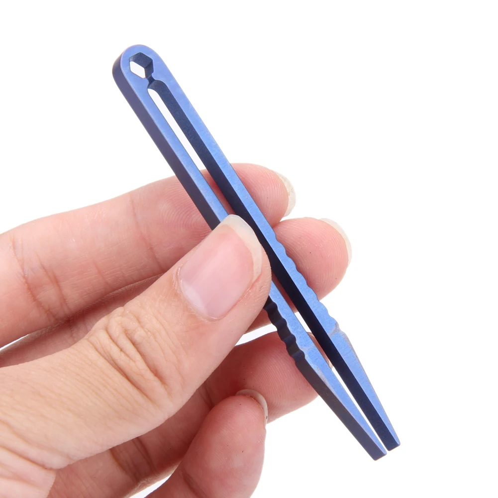 

Outdoor New products Pelican One-piece EDC Tweezers Titanium Clips Ultralight Elastic EDC Size L Camping Kit Tools