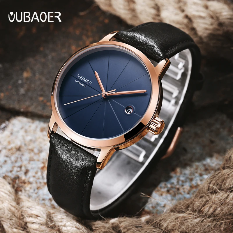 Часы OUBAOER мужские автоматические механические брендовые спортивные
