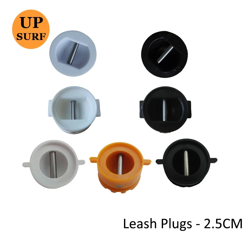 

Surfboard Leash Plugs 2.5cm Orange, Black, White Surf Leash Foot Box