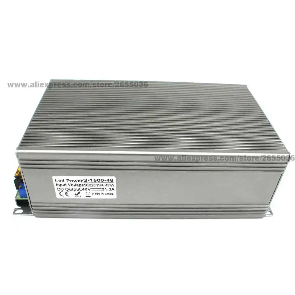 Регулируемый DC 48V 31 3a 1500W переключатель питания трансформатор драйвера 110V 220V AC к