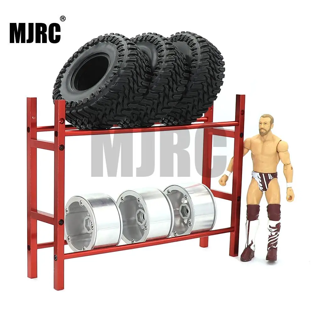 

MJRC 1/10 Scale 1.9 2.2 Wheel Rim Tire Storage Rack for RC Crawler Traxxas TRX-4 Axial SCX10 D90 D110 TF2 RC Car