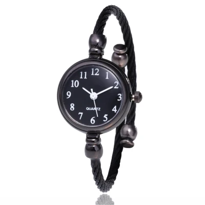 Прямая поставка, известный бренд, золотые, серебряные, Роскошные Кварцевые часы-браслет из нержавеющей стали, женские часы, Relogio Feminino, часы reloj - Цвет: black