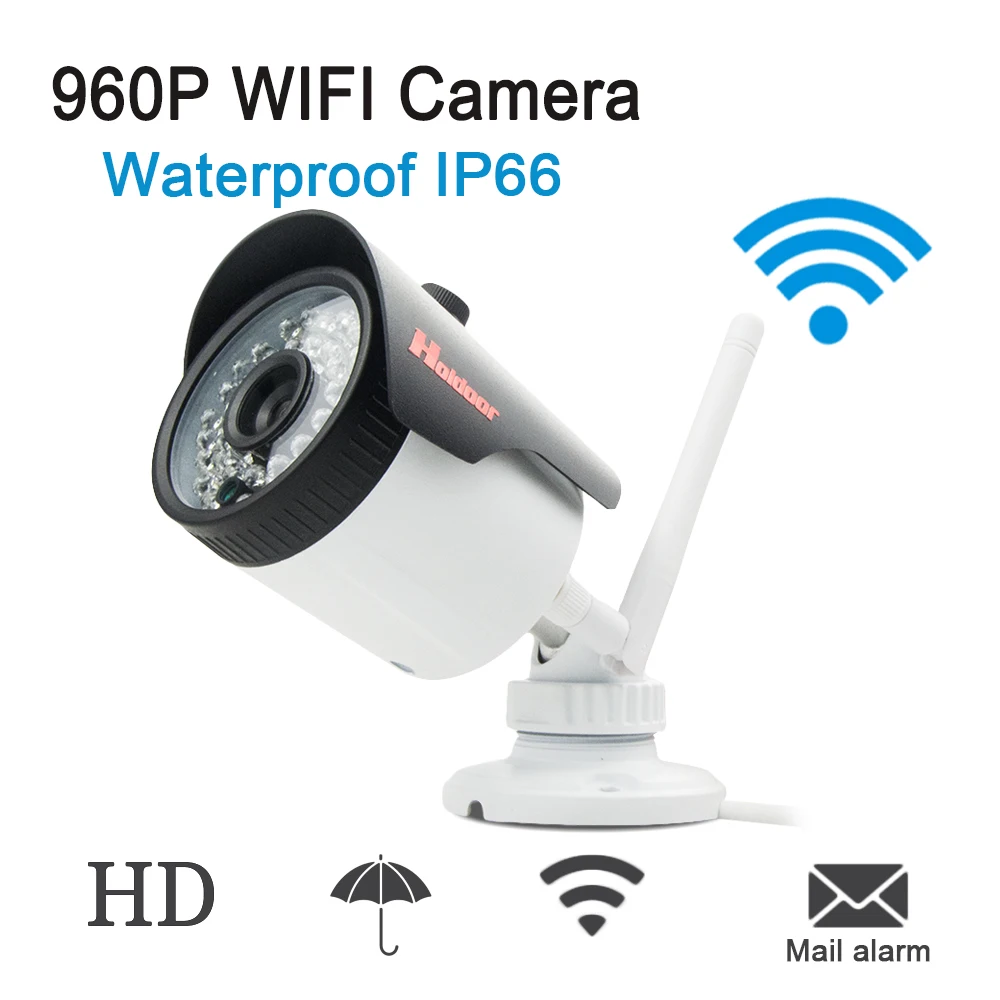 

Surveillance Camera 802.11b/g Wifi Camera IP 960P IP Camera Wireless Outdoor Waterproof Camera 36 IR LED With SD Slot Max 64G