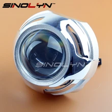 Sinolyn 3.0 дюйм(ов) Pro Металл HID Bi-Xenon объектив проектора фар комплект для модернизации ксеноновая Налобные фонарики H1 H4 H7 автомобиля -укладки Интимные аксессуары