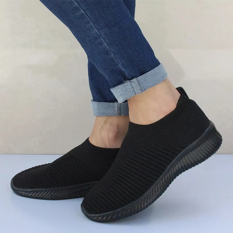 stretch slip on sneakers