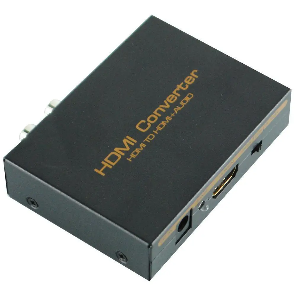 HDMI to HDMI + SPDIF + RCA L/R Audio Extractor Converter Sound Audio