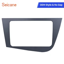 Seicane 2 Din Fascia per 2005-2011 Seat Leon mano sinistra di guida Auto Radio Cornice del pannello Auto Console Trim kit