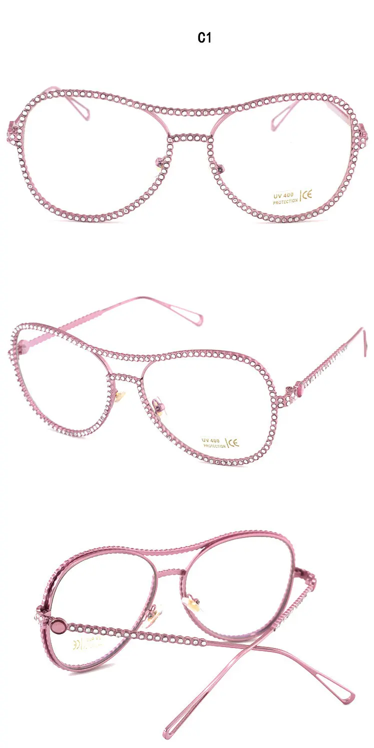 Модные брендовые дизайнерские женские солнцезащитные очки с украшением в виде кристаллов, Круглый Высокое качество красивое зеркало высокое качество женский FML