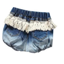 ; модные детские короткие джинсовые штаны для маленьких мальчиков и девочек; шорты; детские кружевные шорты с кисточками для девочек
