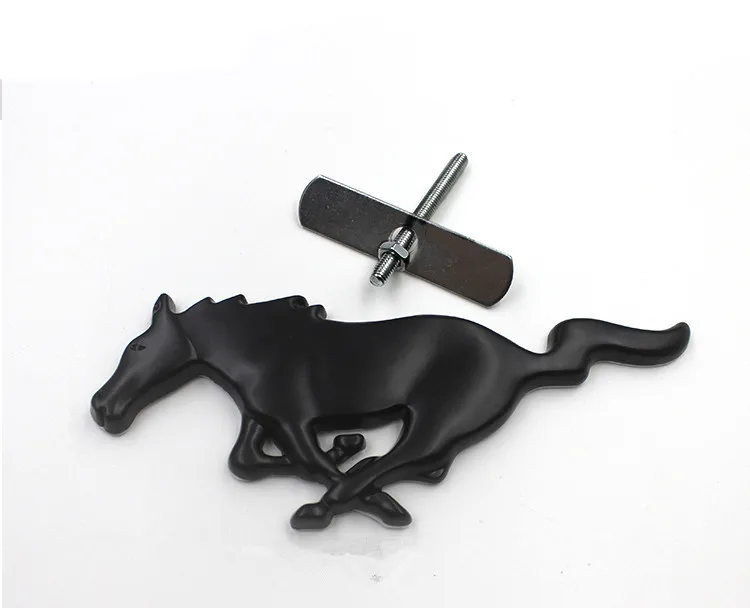 10pcs Chrome Metal Running Horse Car Grille Styling Emblem Badge 3D